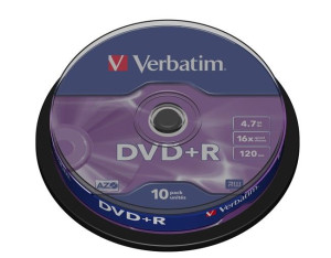 Płyty DVD+R Verbatim - 10 szt