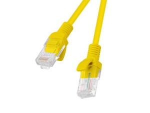 Kabel sieciowy RJ45 Lanberg 1.5m żółty
