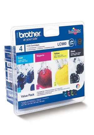 Tusz Brother LC 980 do DCP, MFC - Czarny + Kolor