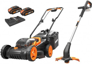 Zestaw kosiarka i podkaszarka Worx WG927E