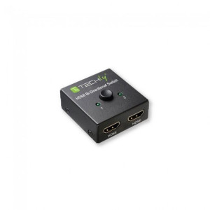 Techly 108606 Przełącznik HDMI 2-portowy, dwukieru