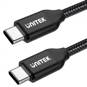 Kabel przewód Unitek USB-C 2.0m czarny