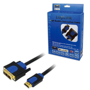 Przewód kabel HDMI - DVI 2.0m LogiLink