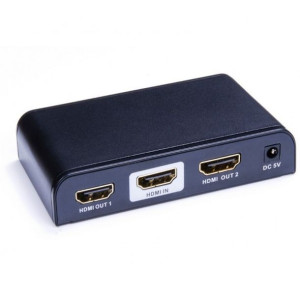 Techly Spliter 2-portowy HDMI czarny
