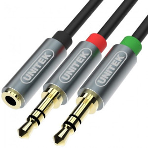 Adapter przejściówka miniJack 0.2m Unitek