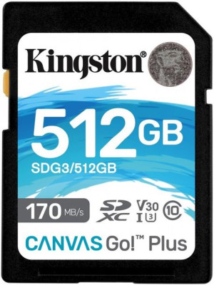 Karta pamięci Kingston SDXC Canvas Go Plus 512GB