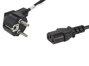 Przewód kabel zasilający Schuko - C13 1.8m Lanberg