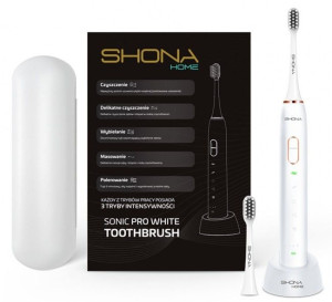 Szczoteczka soniczna Shona Sonic PRO White + ETUI