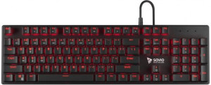 Klawiatura gaming Savio Tempest RX Full Red Outemu