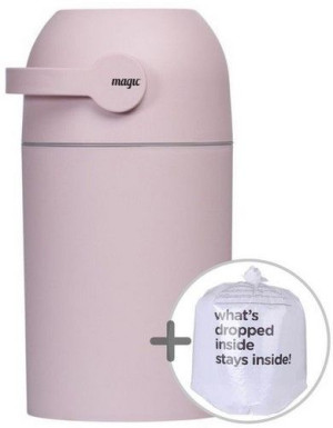 Magic Kosz na zużyte pieluchy Różowy + worki