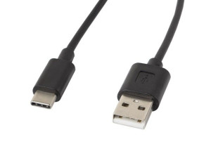 Przewód kabel USB-C 1 m czarny Lanberg