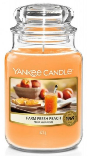 Świeca Yankee Candle Farm Fresh Peach Słoik duży