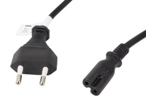 Kabel zasilający Euro - C7 1.8m Lanberg