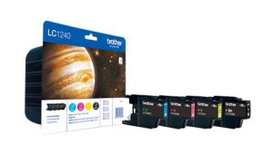 Zestaw tusz Brother LC 1240 CMYK Czarny + Kolor
