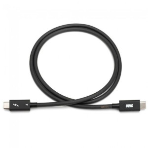 Kabel przewód Thunderbolt 3 0,7m czarny OWC