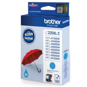 Tusz Brother LC 225 XL (LC225XLC) - Niebieski