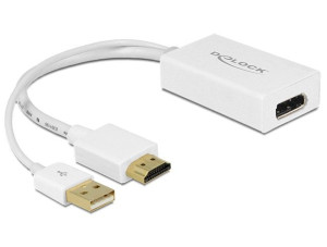Kabel przewód DisplayPort - HDMI + USB-A Delock