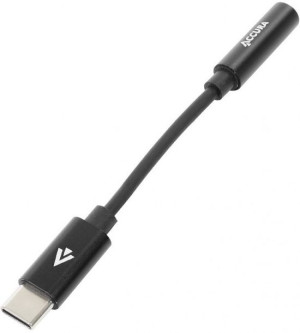 Accura USB-C - miniJack czarny