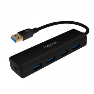 Stacja USB 4-portowy czarny LogiLink