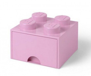 Pojemnik na klocki Lego Brick Drawer 4 jasnoróżowy