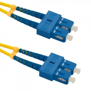 Qoltec światłowodowy SC/UPC 1.0m żółty