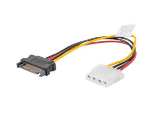 SATA 15-pin (M) - Molex 4-pin (F) Lanberg