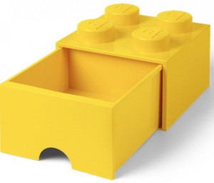 LEGO Brick Drawer 4 pojemnik na klocki żółty