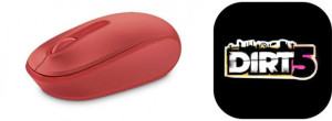 Microsoft Mobile Mouse 1850 USB Flame Red + Dirt5
