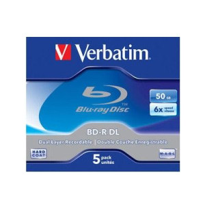 Płyty BD-R Verbatim 50GB Box - 5 sztuk