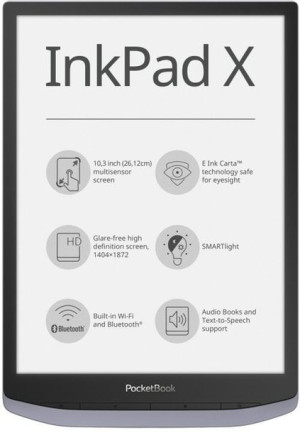 Czytnik ebook PocketBook Inkpad X srebrny