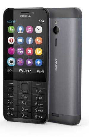 Nokia 230 Dual SIM ciemnosrebrna