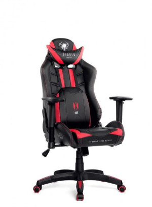 Krzesło gamingowe Diablo X-Ray S czarno-czerwone
