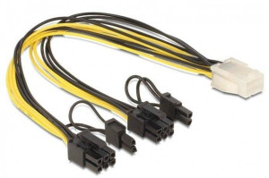 Delock 6pin - 2x 8/6 pin