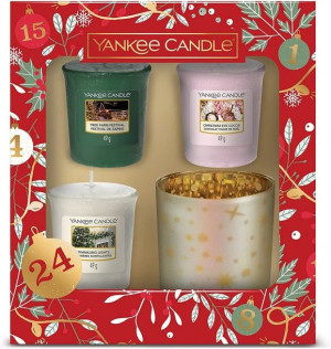 Yankee Candle Zestaw prezentowy 3 świece świecznik