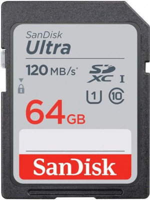 SanDisk Ultra SDXC 64GB 120 MBs UHS-I Class 10