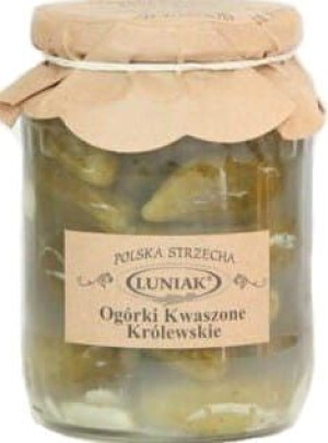 Ogórki kwaszone królewskie 710g Luniak
