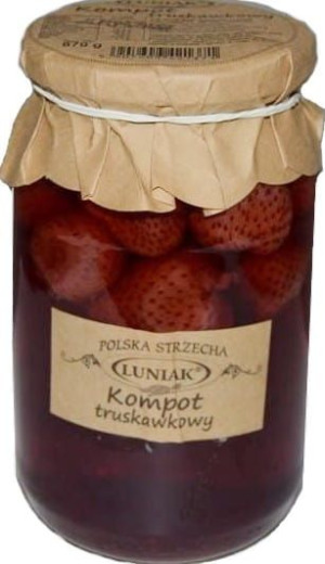 Kompot truskawkowy 870g LUNIAK