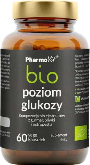 Kapsułki Na Prawidłowy Poziom Glukozy Bio 60 Szt. (33 G) - Pharmovit