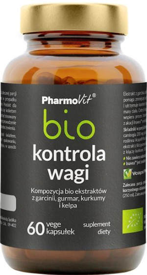 Kapsułki Na Kontrolę Wagi Bio 60 Szt. (33 G) - Pharmovit