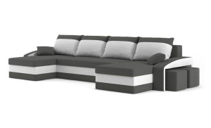 Narożnik SPARTA pufy funkcja spania SOFA rogówka Bonel + Tkanina
