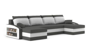 Narożnik SPARTA półka pufy funkcja spania SOFA rogówka Bonel