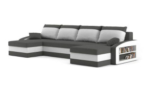 Narożnik SPARTA półka pufy funkcja spania SOFA rogówka Bonel
