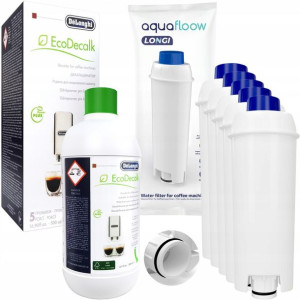 Zestaw 5x Filtr Wody Odkamieniacz 0,5l Do Delonghi