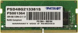 Pamięć RAM Patriot 8GB 2133MHz DDR4 CL15 SODIMM