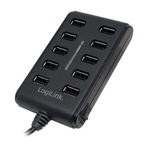 Stacja dokująca USB 10-portowy czarny LogiLink