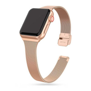 Tech-protect Thin Milanese Apple Watch 4/5/6/7/se 38/40/41 Mm Blush Gold
