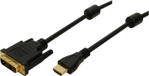 Przewód kabel LogiLink DVI 2.0m czarny