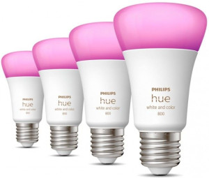 Philips Hue E27 9W RGBW BT 4-pak