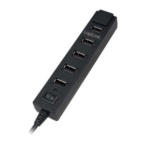Stacja USB LogiLink 7-portowy czarny
