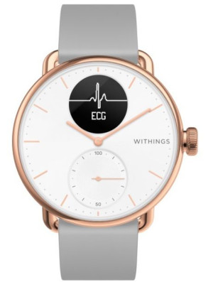 Withings Scanwatch 38mm Tętno EKG SpO2 rosegold